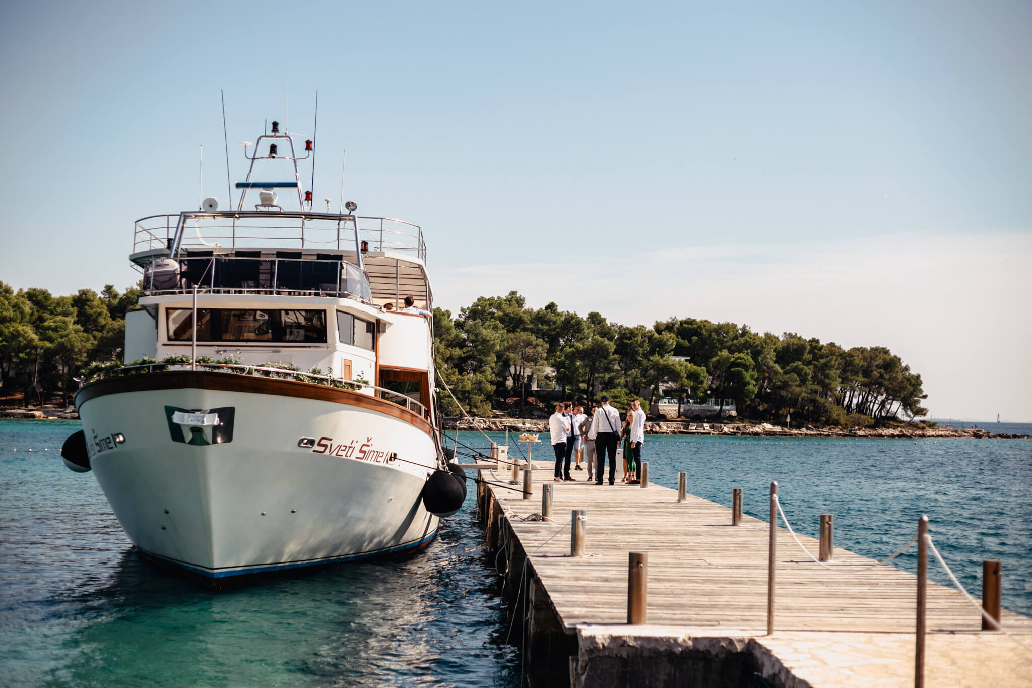 Hochzeit am Boot in Kroatien