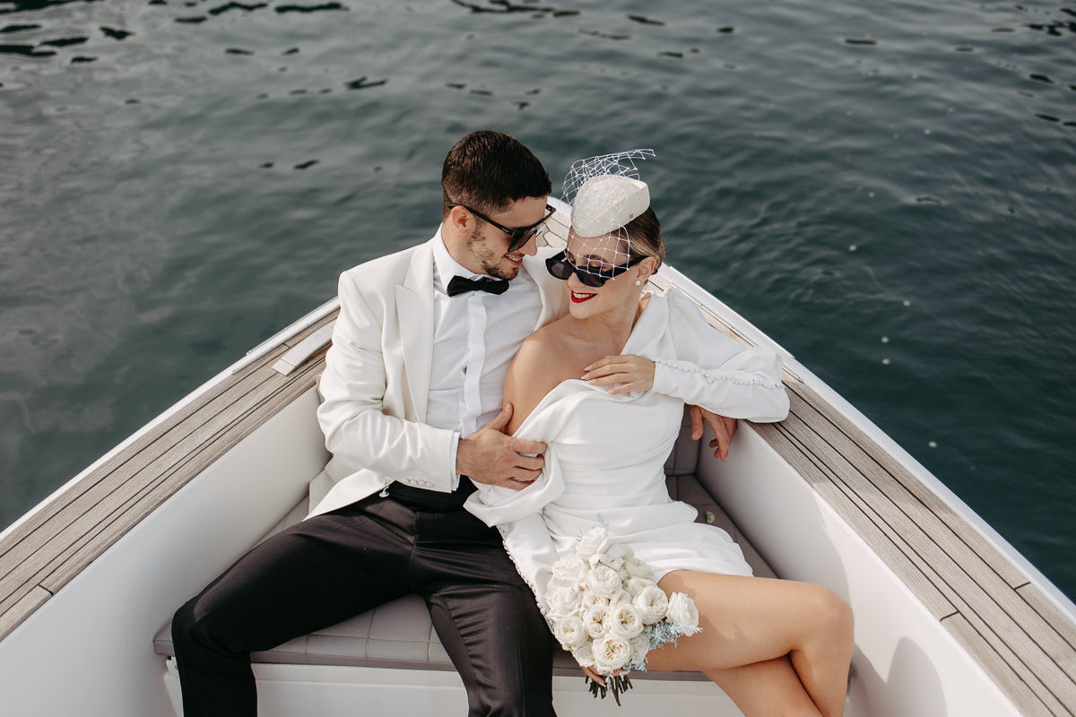 Hochzeit zu zweit am Boot in Kroatien