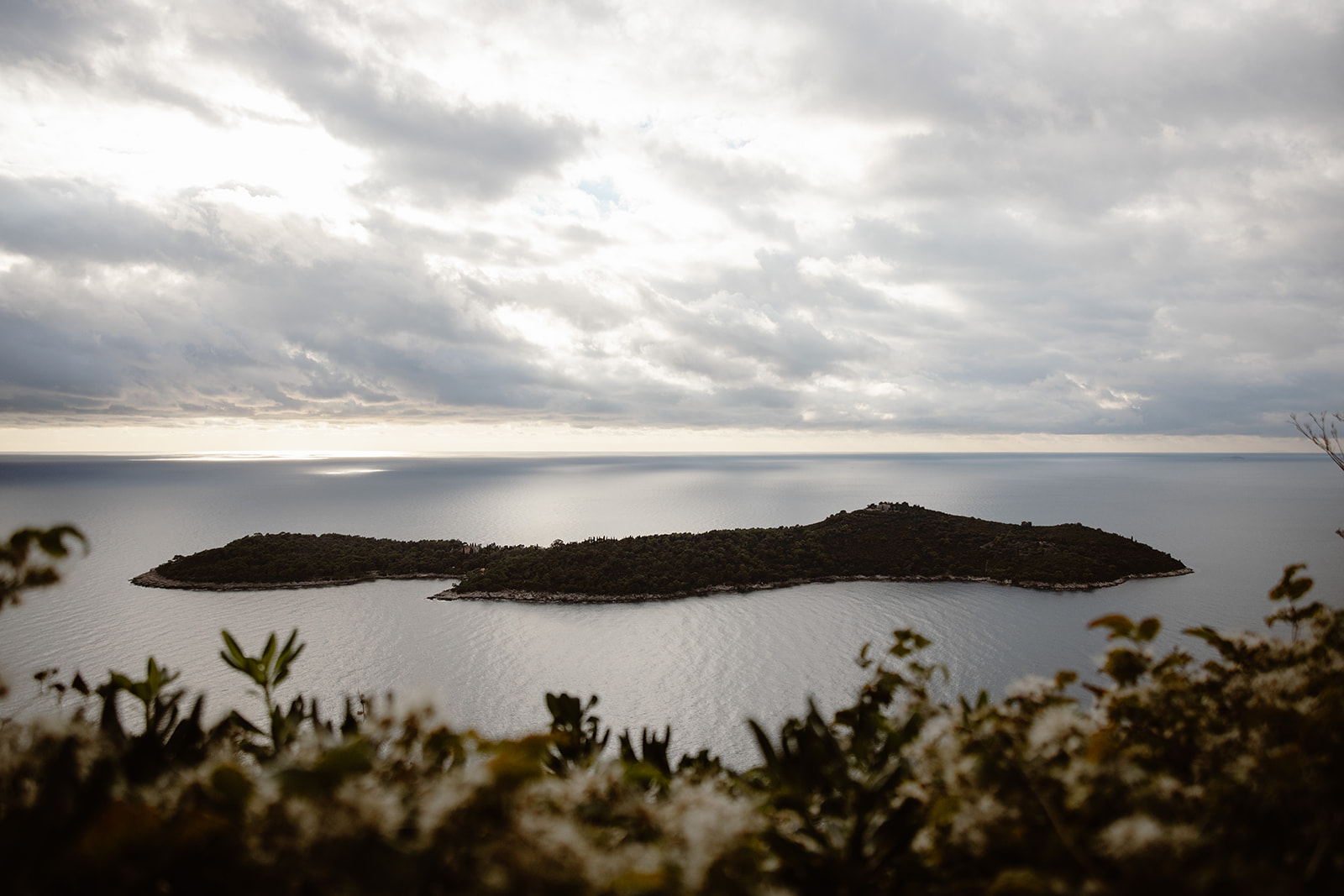 Blick auf die Inseln um Dubrovnik